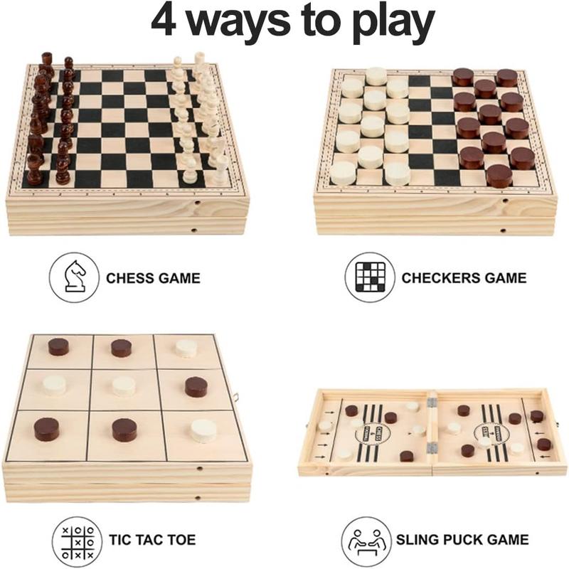 Fast Sling Puck Game Paced, Table Desktop Battle,Winner Board Games Toys for Adults Parent-Child Interactive Chess Toy Board Table Game