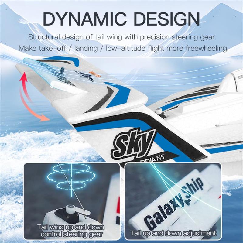 Remote Control Airplane Toy, 2.4Ghz Fixed Wing Airplane Model, Three-channel Electric Toy Airplane