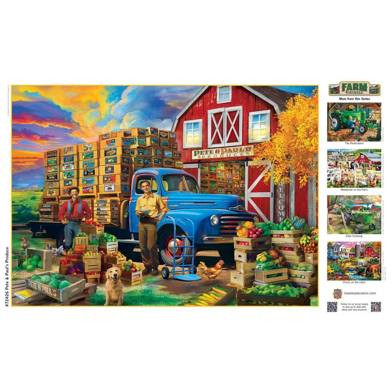 MasterPieces - Farm & Country - Pete & Paul's Produce 1000 Piece Jigsaw Puzzle