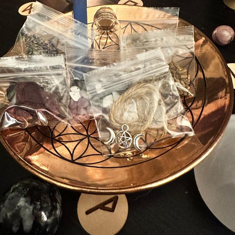 DIY Manifestation Spell Jar Kit | Intention Kit Spell Jar Ritual Kits | Spell Kit | DIY | Witchcraft Kit | Spell Bottle Kit | Love Spell Kit | Protection | Abundance | Prosperity | Witch Kits | Witchy Gift | Spell Kit | Banishing | Gift Set