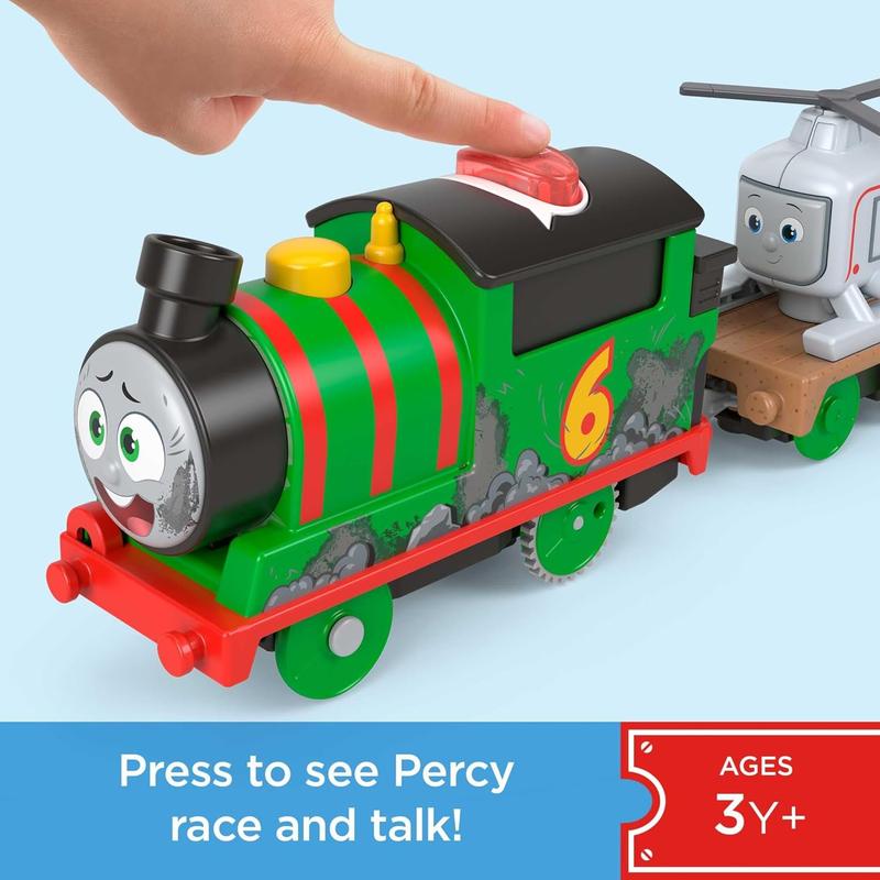 Electric toy train with Thomas engine that can speak, with sound and phrases, suitable for preschool children aged 3 and above