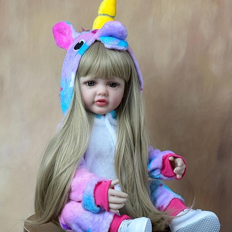 22 Inch 55cm Reborn Doll Toy, Life-like Girl Doll, Cute Girl Doll, Pretend Play Toy, Reborn Dolls, Stocking Fillers Gift, Christmas Gifts, Christmas Gift