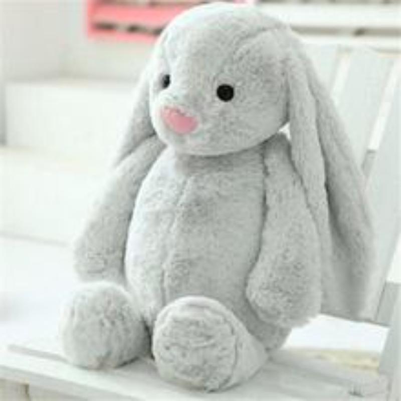 Jellycat Bashful Grey Tulip Bunny Stuffed Animal, Halloween Gifts Christmas Gifts Birthday Gifst Children and Adults Presents