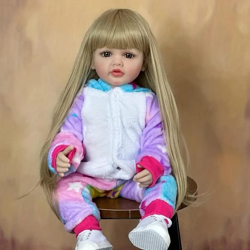 22 Inch 55cm Reborn Doll Toy, Life-like Girl Doll, Cute Girl Doll, Pretend Play Toy, Reborn Dolls, Stocking Fillers Gift, Christmas Gifts, Christmas Gift