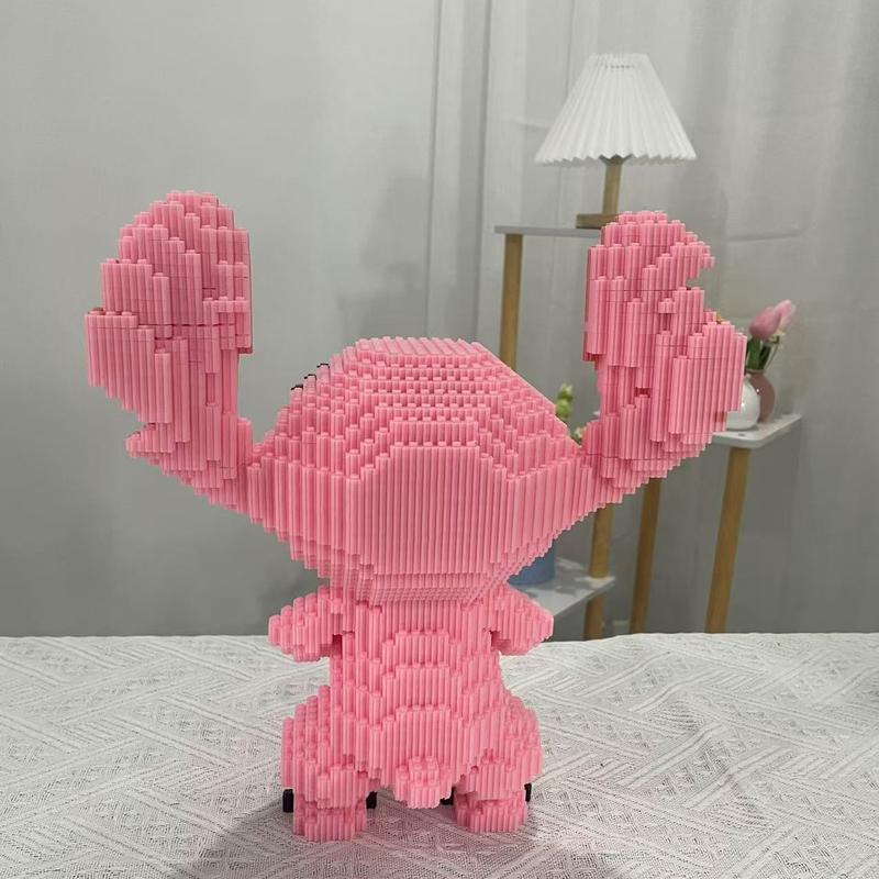 Pink Alien - Multi Color Compressed Link Small Building Blocks Series