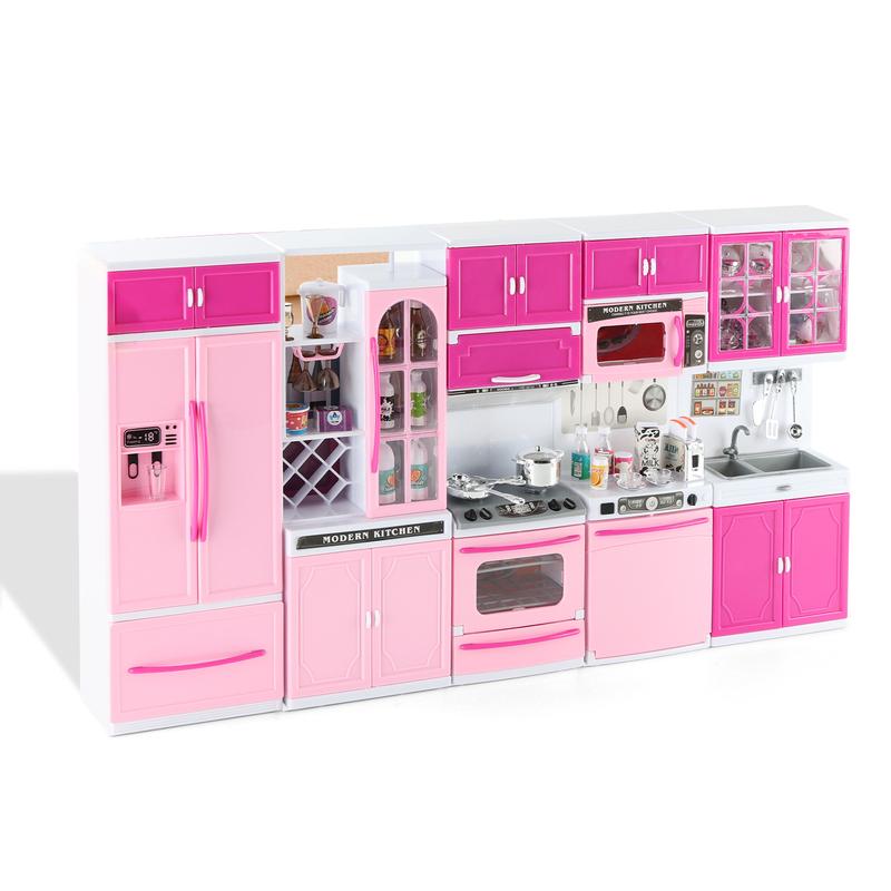 Pink Kitchen Toys with Lights Sounds | Play Kitchen Sets mini