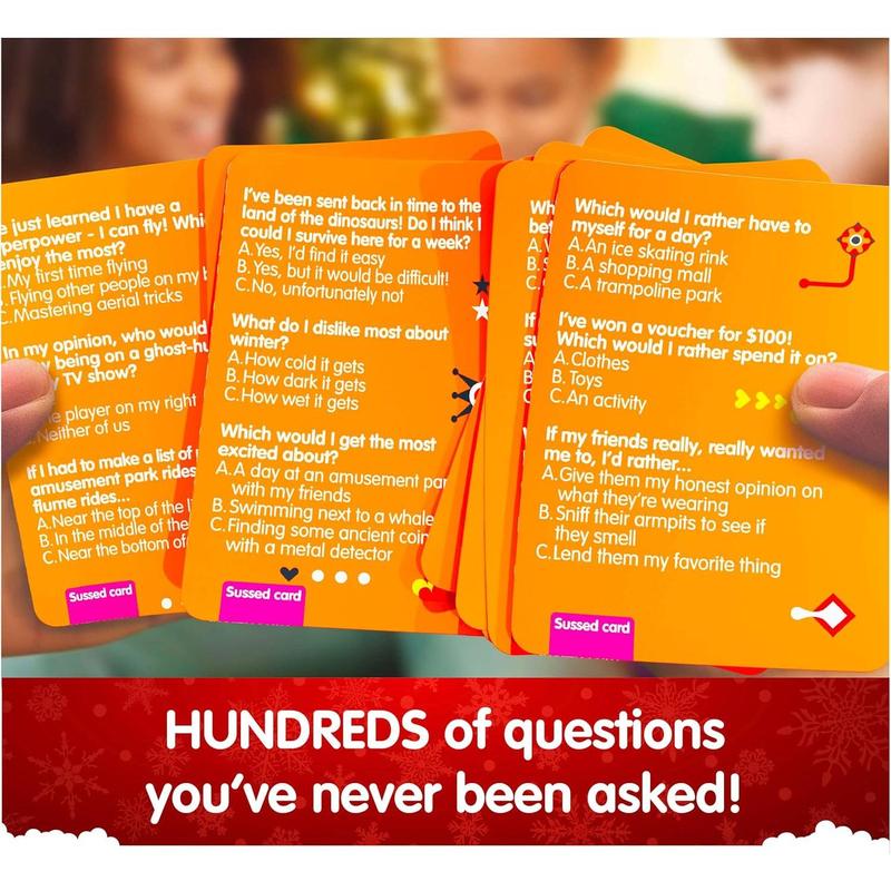 SUSSED The Wacky ‘What Would I Do?’ Card Game - Stocking Stuffer for Teens, Boys, Girls - Social Fun for Kids Ages 10+ & Adults - Great Conversation Starter