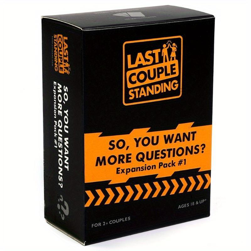 Last Couple Standing Card Game, 1 Box Funny Party Dating Game Card, Wedding Game Card, Party Supplies for Couple, Wedding Party Game Supplies