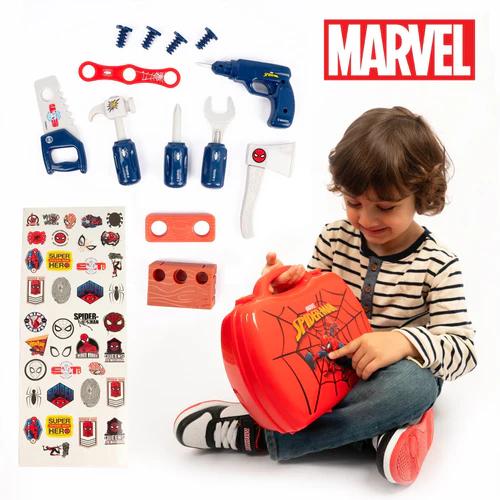 Spider-man Marvel Licensed Childrens Tool Set - Carrycase, Backpack or Luggage