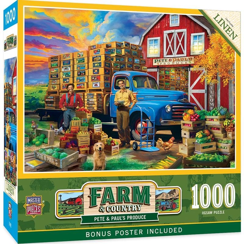 MasterPieces - Farm & Country - Pete & Paul's Produce 1000 Piece Jigsaw Puzzle