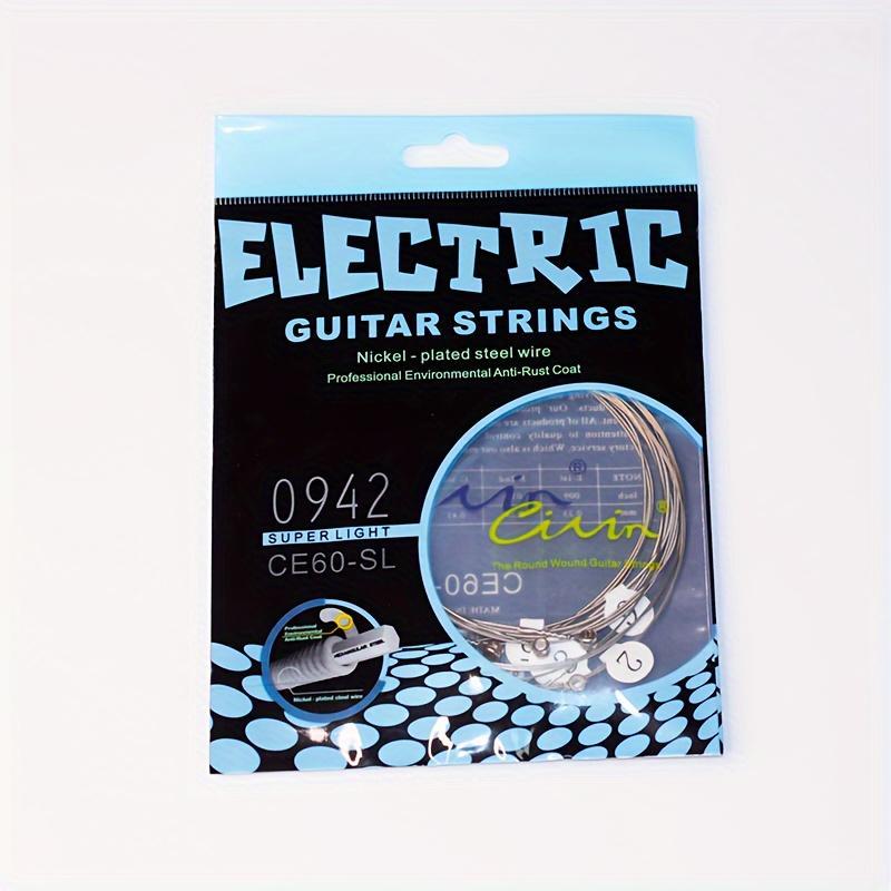 Electric Guitar String Set, 6 Counts set Guitar String, Guitar Accessories for Electric Guitar, Music Accessories for Guitar Players