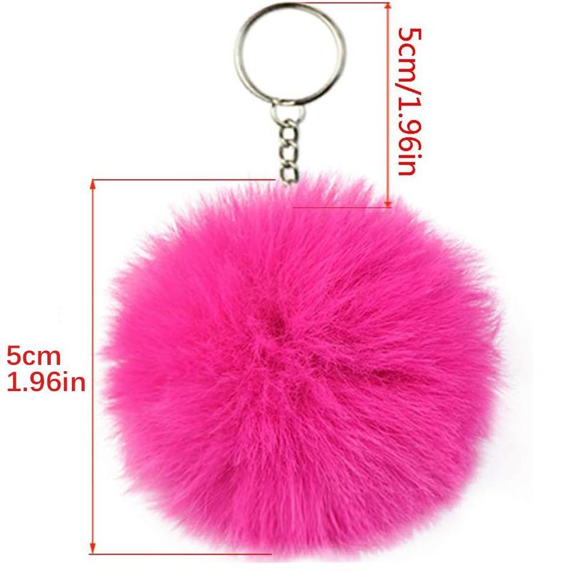 Mixed Color Plush Ball Keychain Making Materials Set, 80pcs set DIY Jewelry Making Supplies for Women & Teenager, DIY Jewelry Making Accessories