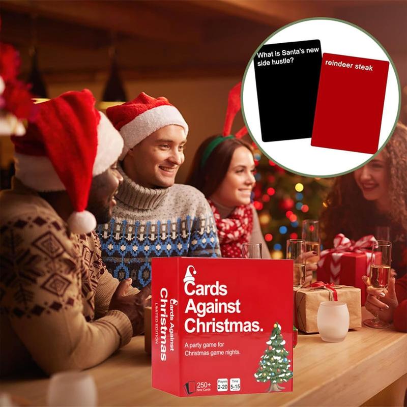 Cards Against Christmas (1 Set),Game for Christmas Nights, A Party Cards Game for Christmas Game Night,Conversation Card Games for Adults Parties,  A Fun Family Christmas Game