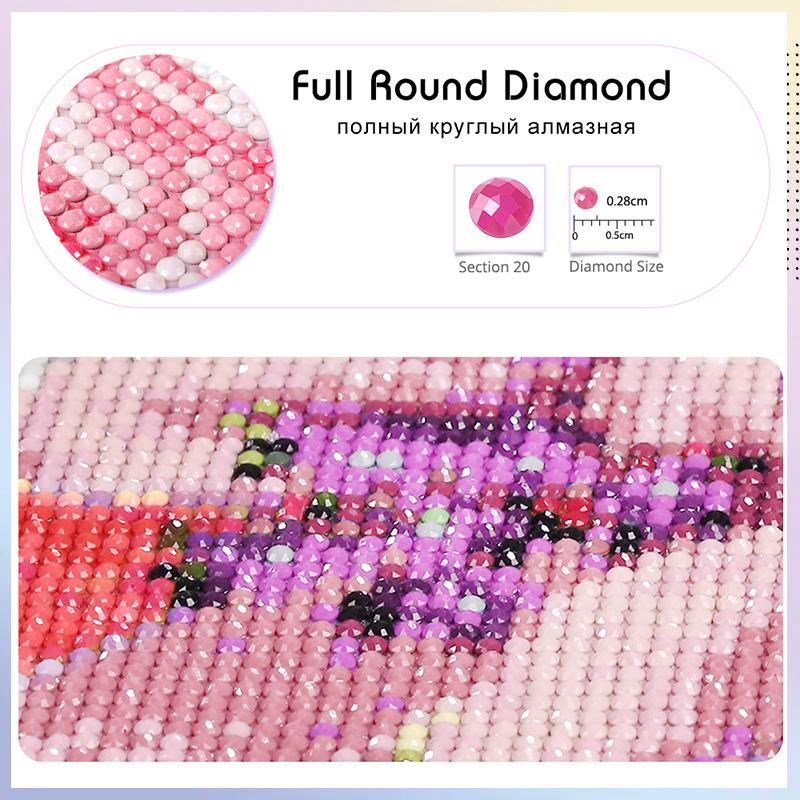 5D Diamond Arts Colorful Painting Kit, Stitch Pattern DIY Diamond Arts Colorful Painting without Frame, Handmade Art Crafts for Home Decor