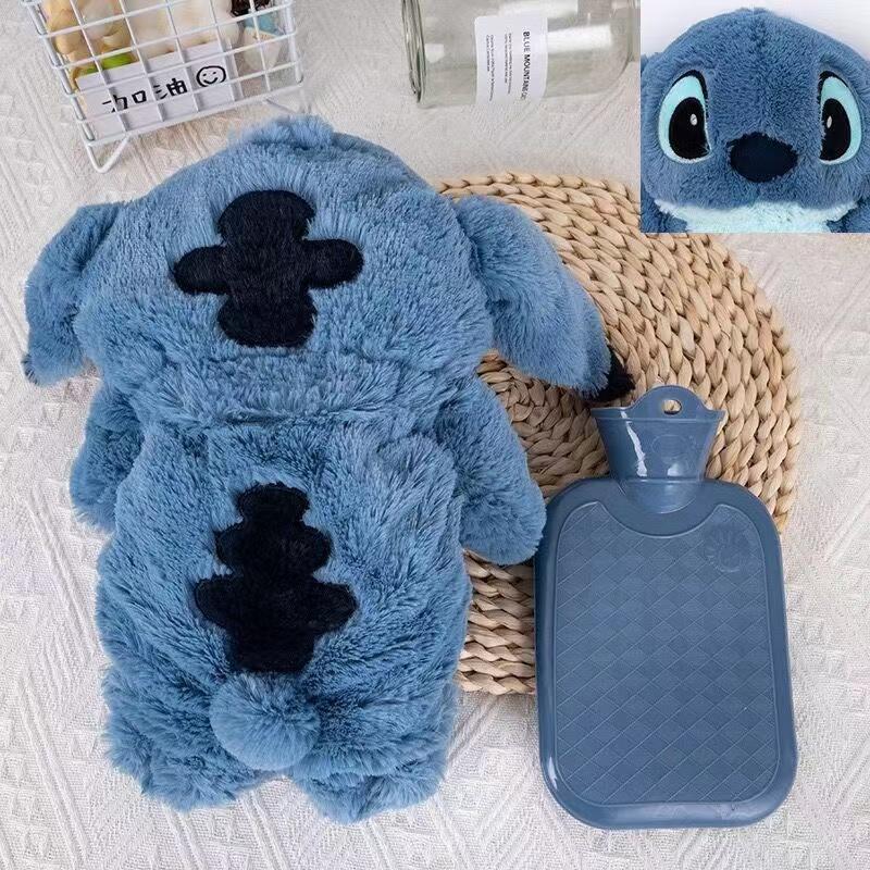 Cartoon Anime S-titch Cute Plush Dolls With Hot Water Bottles Behind Them