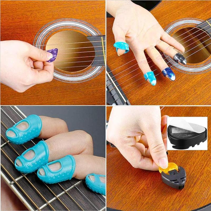 66PCS Guitar Accessories Kit - Acoustic Guitar Changing Tool with Strings, Picks, Capo, Winder & Cutter