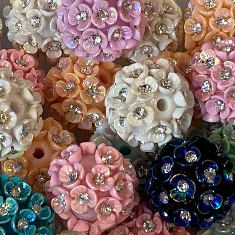 Fancy Clay And Acrylic Flower Beads For DIY Pens