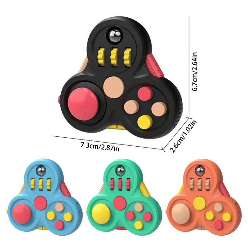 Fidget Spinner Toy, 1 Count Creative Stress Relief Toy, Colorful Paint Palette Design Finger Toy, Novelty Toys for Teens & Adults, Christmas, Christmas Gift