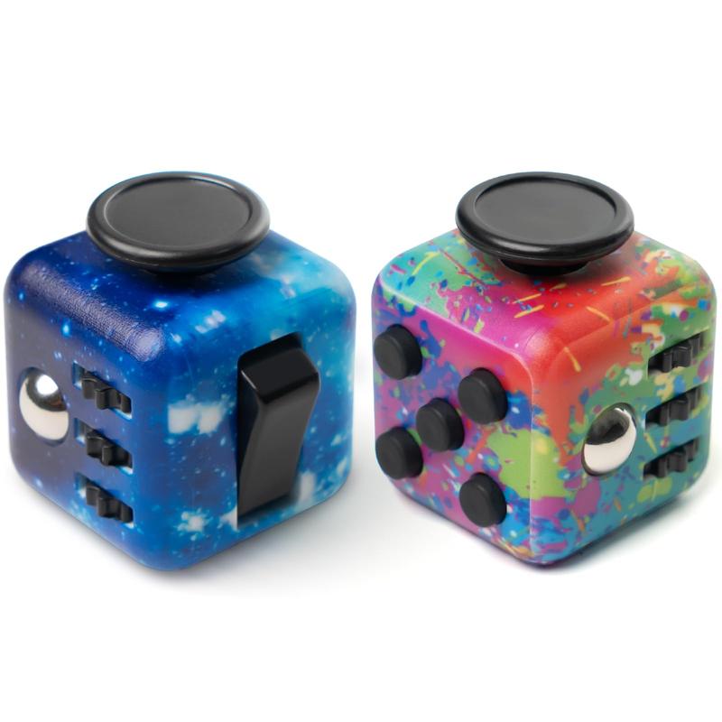 2 pack  Infinity Cube Fidget Toys for Kids and Adults Anxiety Relief Cubes fo Fidget Cool Gadgets Cube Unique Boys and Girls and Adult Birthday Gift