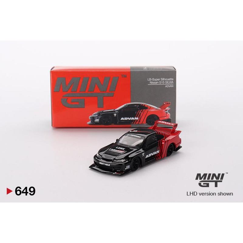 MiniGT 1:64 Nissan LB-Super Silhouette S15 SILVIA ADVAN – MiJo Exclusive #649