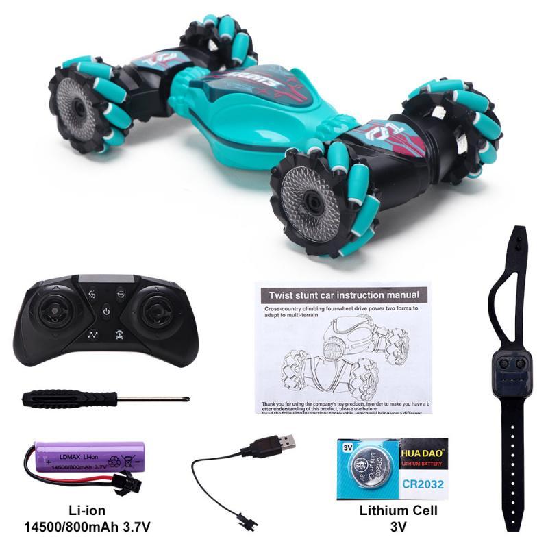 Remote Control Stunt Car, 360° Rotating Remote Control Car with Light & Sound & Gesture Sensor, Birthday Gift for Teenager & Adults