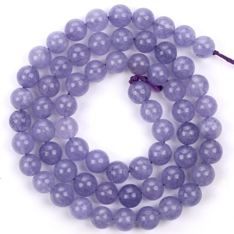 Natural Angelite Stone Loose Beads Without Cord, DIY For Jewelry Making Bracelets Necklace