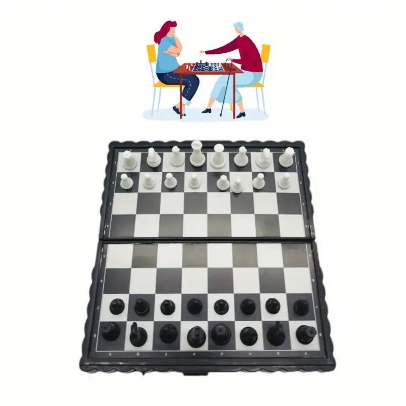 Magnetic Folding Chess Board Game, 1 Set Portable Chess Board Game, Chess Set, Educational Toy for Teenager & Adults