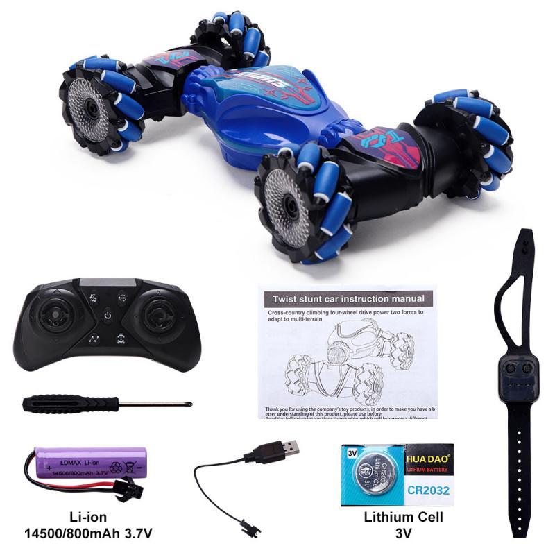 Remote Control Stunt Car, 360° Rotating Remote Control Car with Light & Sound & Gesture Sensor, Birthday Gift for Teenager & Adults