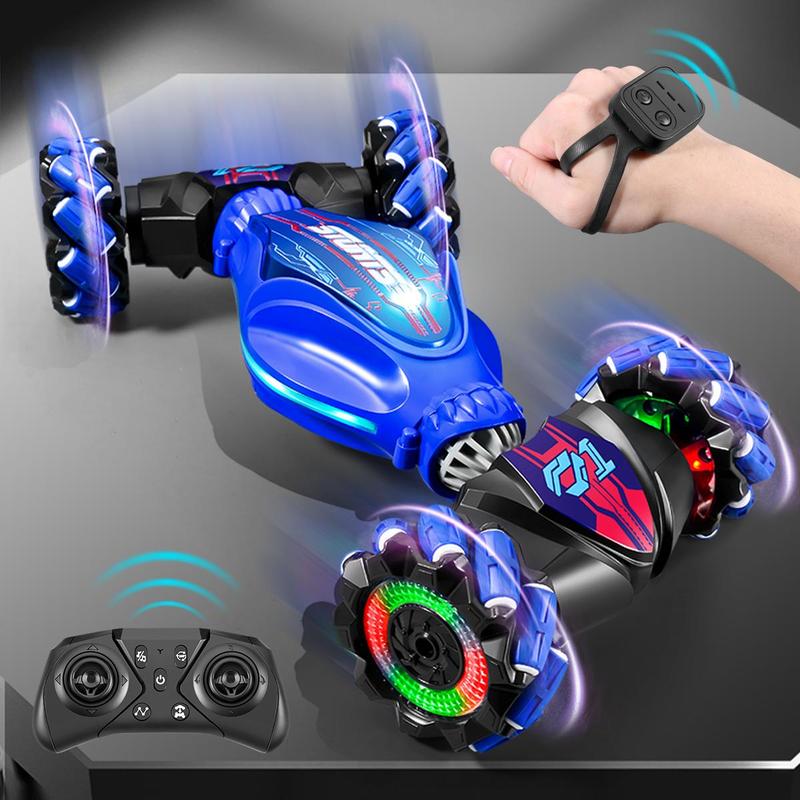 Remote Control Stunt Car, 360° Rotating Remote Control Car with Light & Sound & Gesture Sensor, Birthday Gift for Teenager & Adults