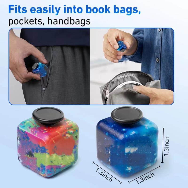 2 pack  Infinity Cube Fidget Toys for Kids and Adults Anxiety Relief Cubes fo Fidget Cool Gadgets Cube Unique Boys and Girls and Adult Birthday Gift