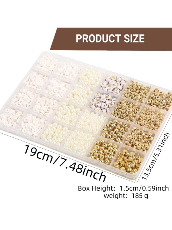 Beads for Bracelet Making, 15 24 Grids Beads for Necklace & Bracelet Making, DIY Jewelry Accessories for Girls & Women