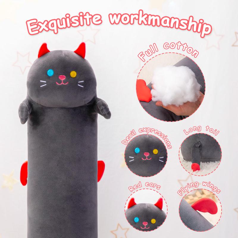 [New Arrival!!] Mewaii Long Cat Plush Body Pillow, Cute Cat Stuffed Animals Soft Plushies, Kitten Plush Throw Pillow Doll Toy Gift for Girlfriend