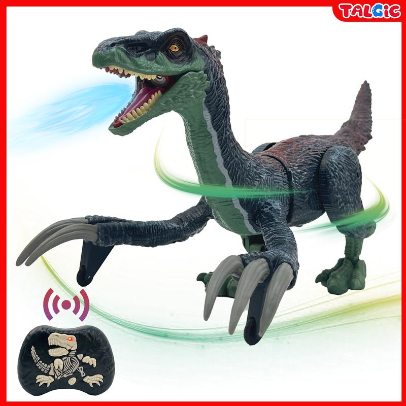 RC T-rex Animal Toy, Spinosaurus and T-rex, swift movement & water spray, gift for boys