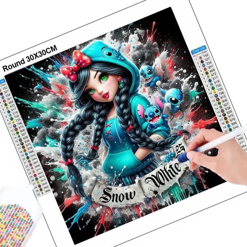 Cartoon Princess Pattern DIY Diamond Arts Colorful Painting Kit without Frame, DIY 5D Diamond Arts Colorful Painting Kit, Wall Art Decor for Home