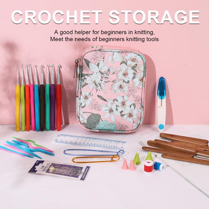 Beginner crochet set, knitting set, crochet beginner's storage bag Deluxe Crochet