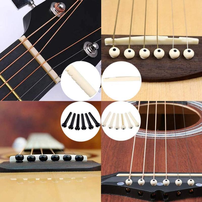 66PCS Guitar Accessories Kit - Acoustic Guitar Changing Tool with Strings, Picks, Capo, Winder & Cutter