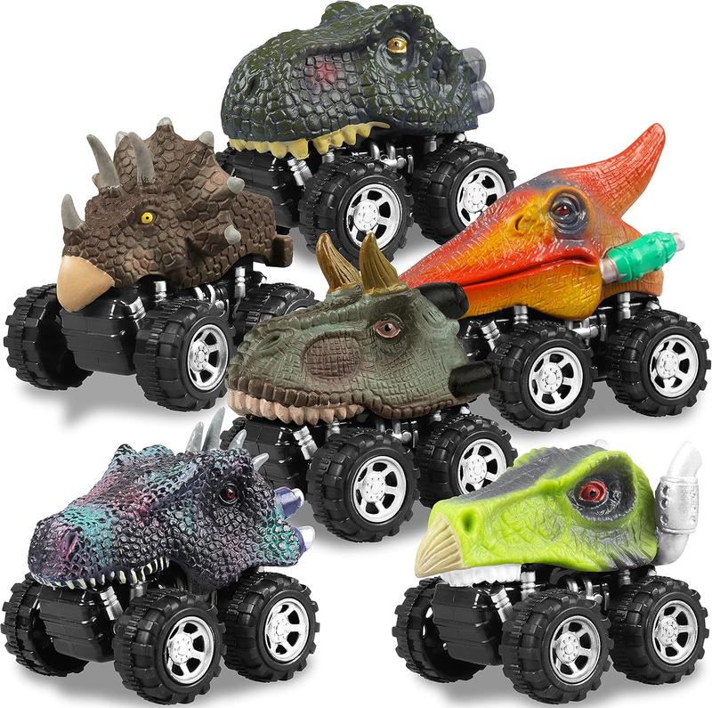 Dinosaur Toys Pull Back Cars for Kids -Dino,  Vehicles for T-Rex Dino Games, Christmas, Birthday Gifts for Kids