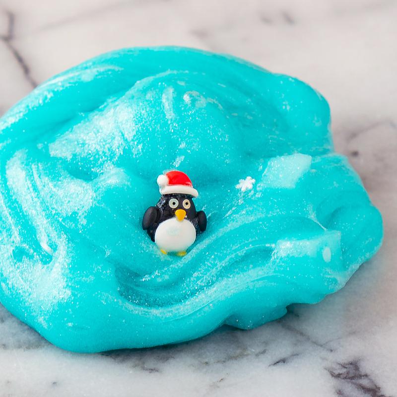 Baby Penguin Iceberg Slime - Jelly Cube Slime - Sea Dragon Slimes Shop - stress reducing, sensory regulation, slime therapy