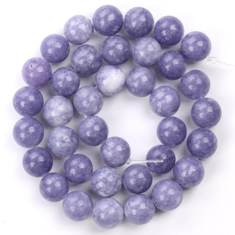 Natural Angelite Stone Loose Beads Without Cord, DIY For Jewelry Making Bracelets Necklace