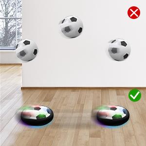 Kids Toys LED Hover Football,Gifts for Boys Girls 3 4 5 6 7 8 12 Year Old Toys,Air Power Soccer Ball Indoor Outdoor Game