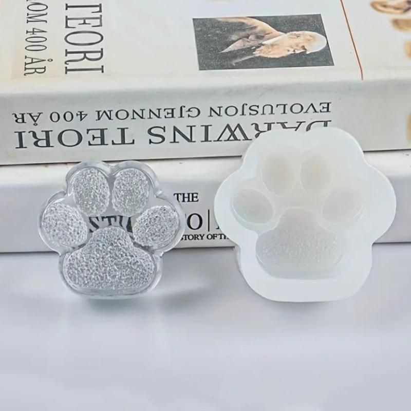 3D Paw Design Resin Mold, 1 Count Cute Silicone Resin Mold For DIY Craft, Home, Office, Desk Decoration