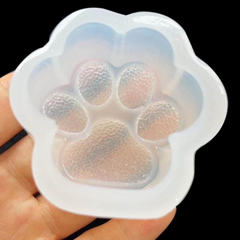 3D Paw Design Resin Mold, 1 Count Cute Silicone Resin Mold For DIY Craft, Home, Office, Desk Decoration