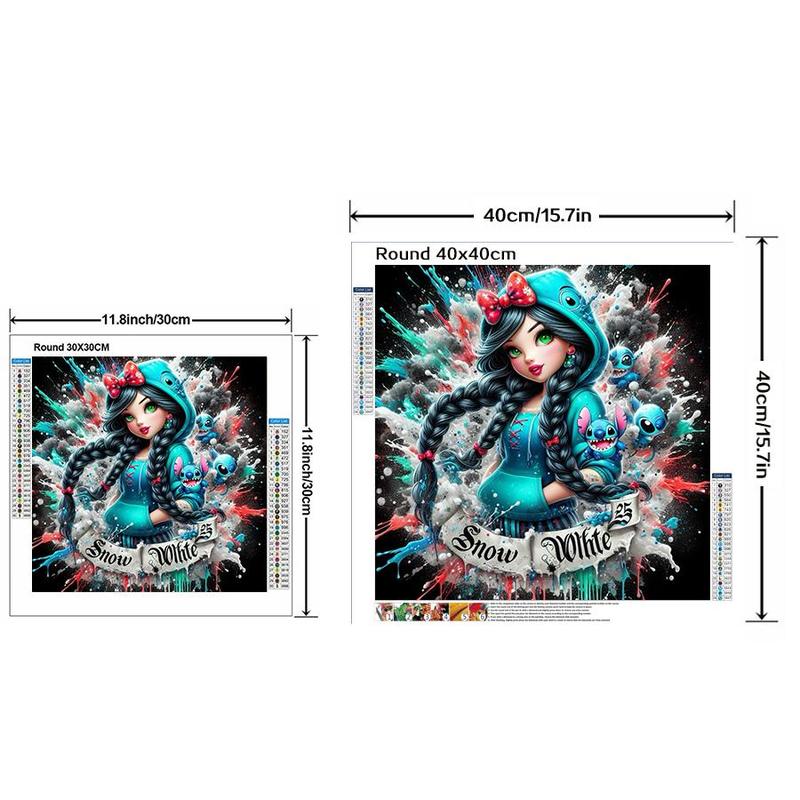 Cartoon Princess Pattern DIY Diamond Arts Colorful Painting Kit without Frame, DIY 5D Diamond Arts Colorful Painting Kit, Wall Art Decor for Home