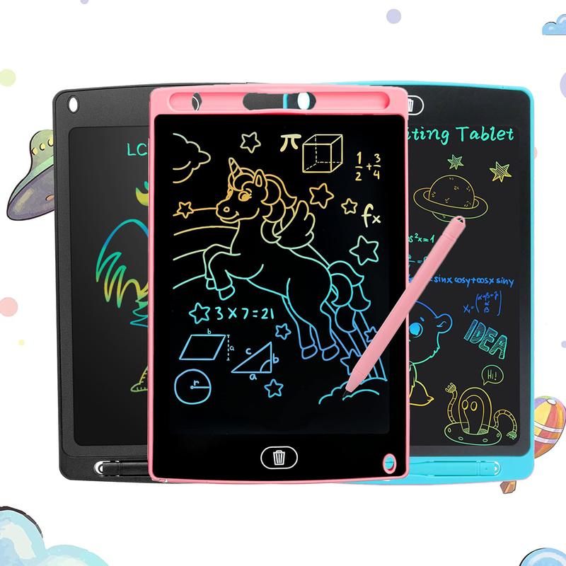 6.5 8.5 10 Inch LCD Writing Tablet for Kids - Toddler Educational Toys Drawing Tablet Doodle Board, Drawing Board - Travel Toys Christmas Birthday Gifts for 3 4 5 6 7 8 Year Old Kids LCD Writing