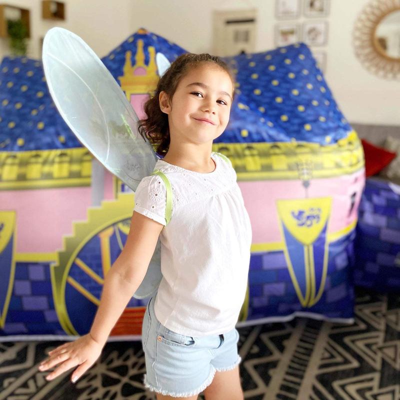 The Original Patented AirFort - Build A Fort in 30 Seconds, Inflatable Fort for Kids, Play Tent for 3-12 years, A Playhouse Where Imagination Runs Wild, Fan not included (Royal Castle)