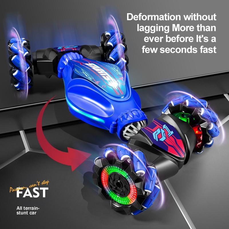 Remote Control Stunt Car, 360° Rotating Remote Control Car with Light & Sound & Gesture Sensor, Birthday Gift for Teenager & Adults