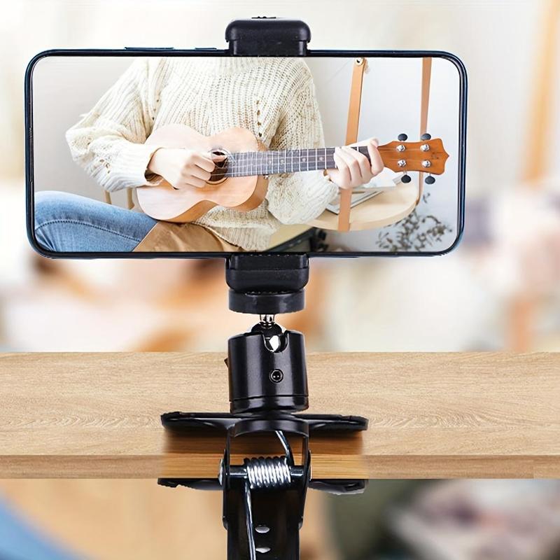 Guitar Head Clamp, 360 ​​Degree Rotating Guitar Phone Holder, Creative Music Accessory