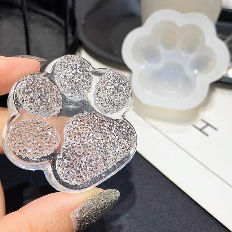 3D Paw Design Resin Mold, 1 Count Cute Silicone Resin Mold For DIY Craft, Home, Office, Desk Decoration