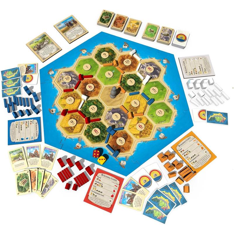 CATAN Board Game - Embark On A Journey Of Discovery And Trade! Civilization Building Strategy Game, Family Game For Kids & Adults, Ages 10+, 3-4 Players, 60-90 Minute Playtime, Made By CATAN Studio