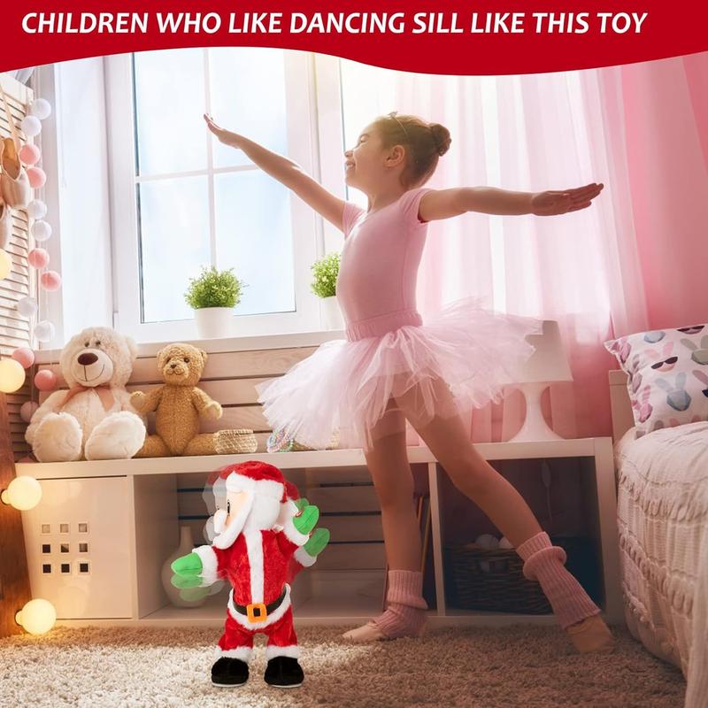 Twerking Santa Claus Plush Doll - Electric Christmas Toy for Kids U